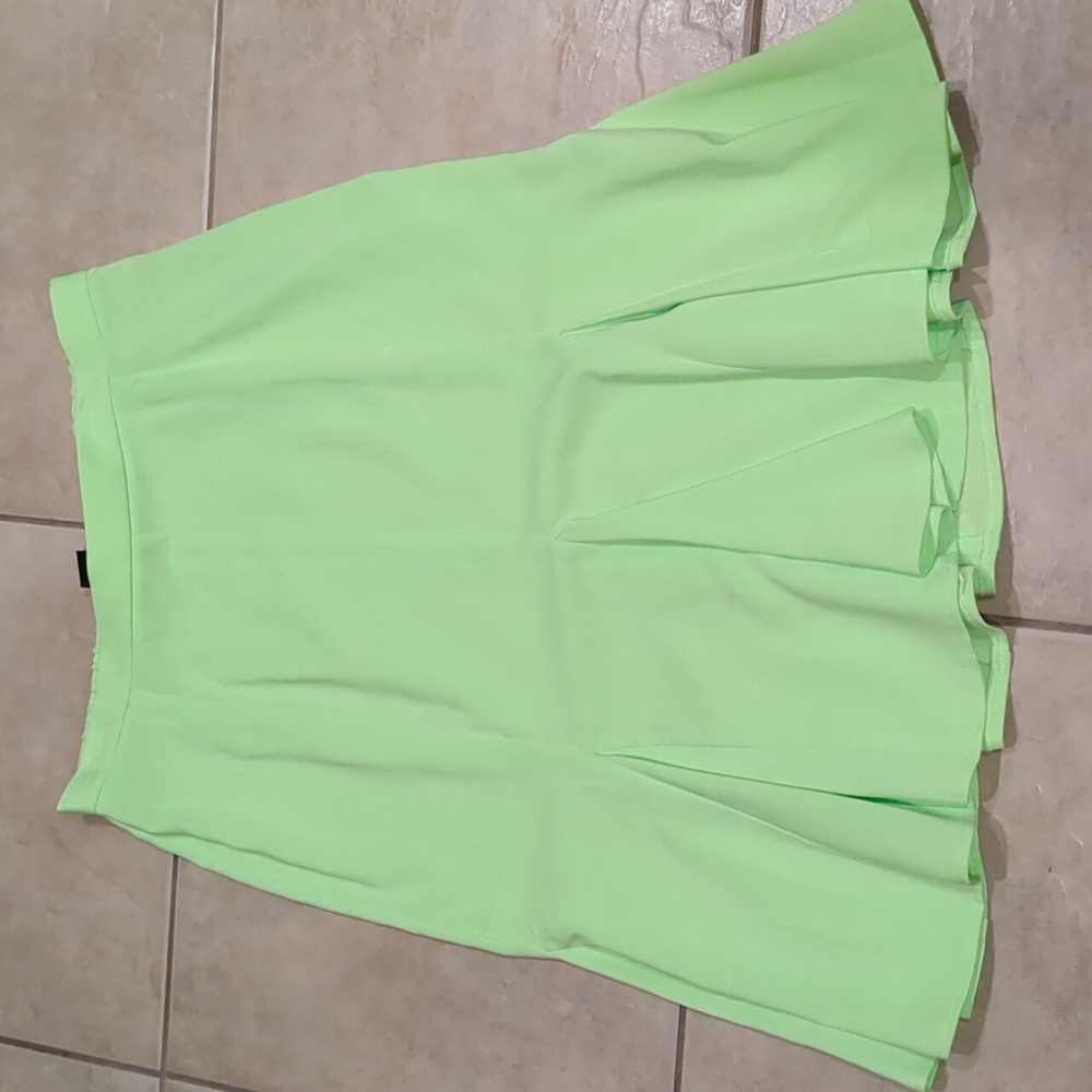 Midnight Velvet Y2K Neon Green Skirt Size 14